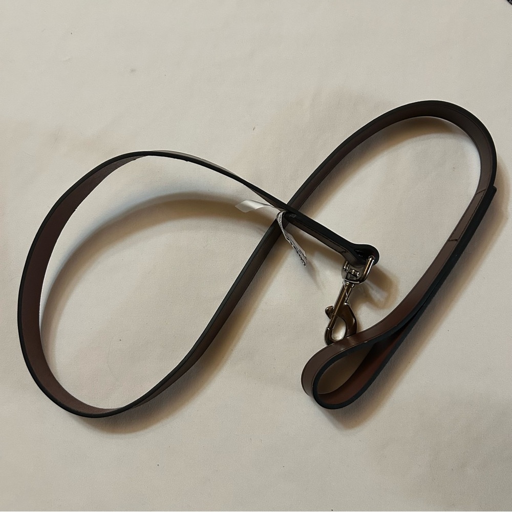 4 ft Brown Leather Leash
